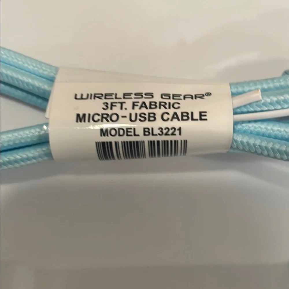 Blue USB-A to Device-Specific Charging Cable